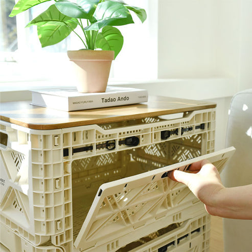 Front-Opening Foldable Crate (48L)